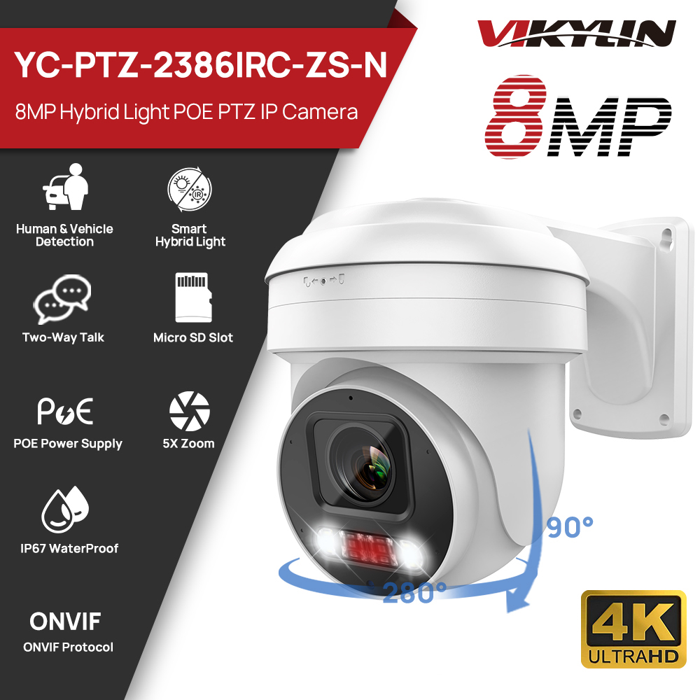 Smart Home Microsoft - Telecamera di Sicurezza IP Vikylin PTZ