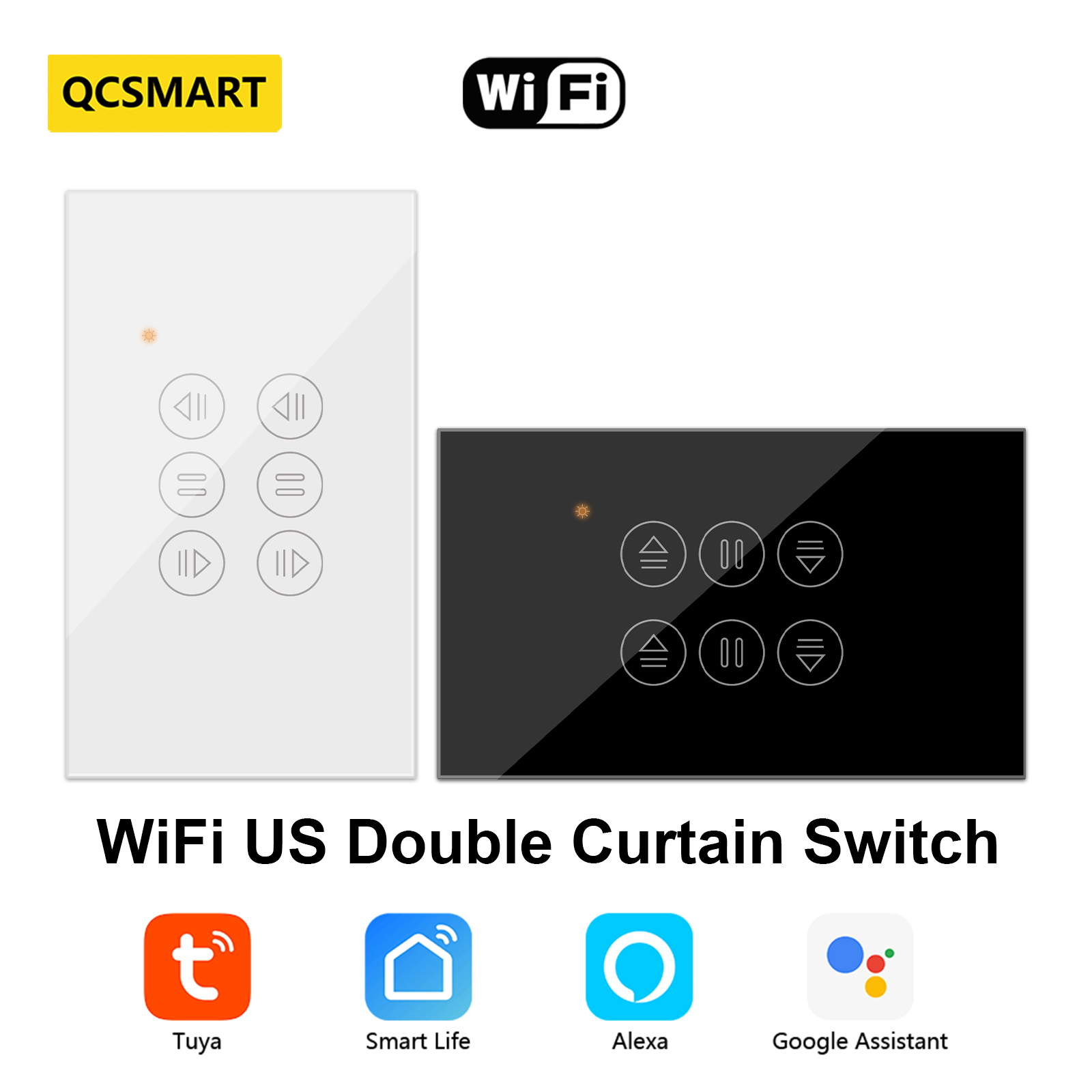 Universal Remote Smart Home - QCSMART WiFi Doppia Tenda Interruttore DEGLI