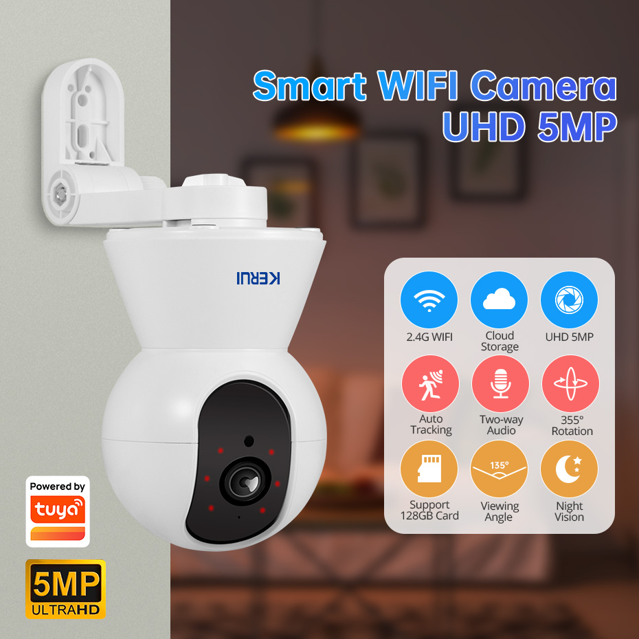 KERUI 4K 8MP Tuya Smart Mini W - Smart Home Camera Ezviz recensione e prezzo