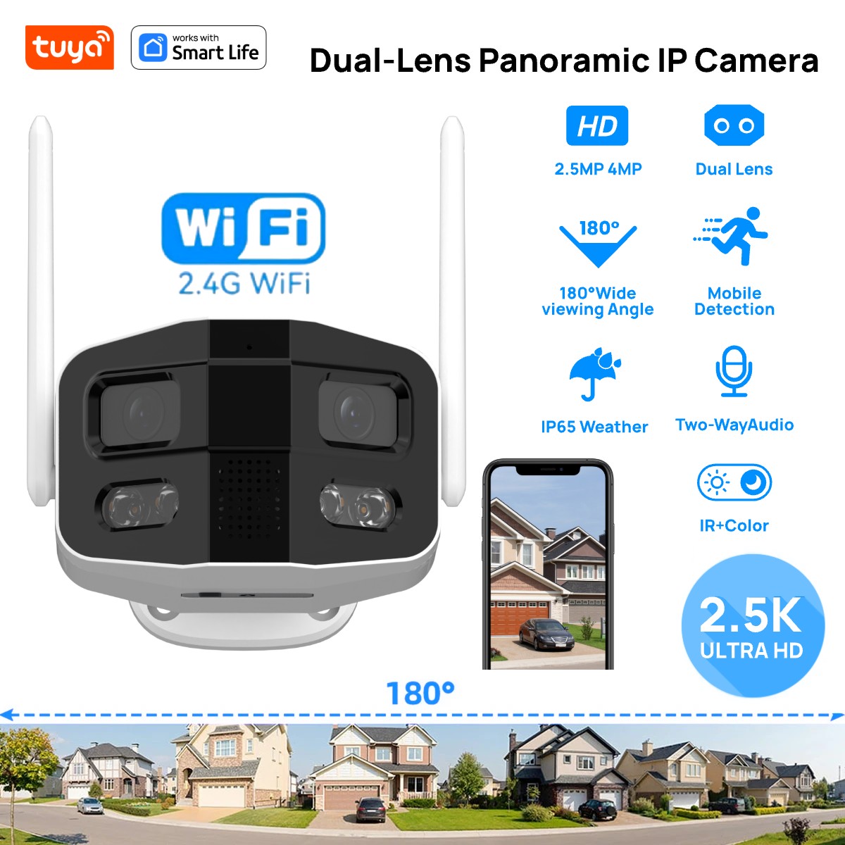 Tuya Smart 4MP 2,5K Doppia len - Smart Home Camera Ezviz recensione e prezzo