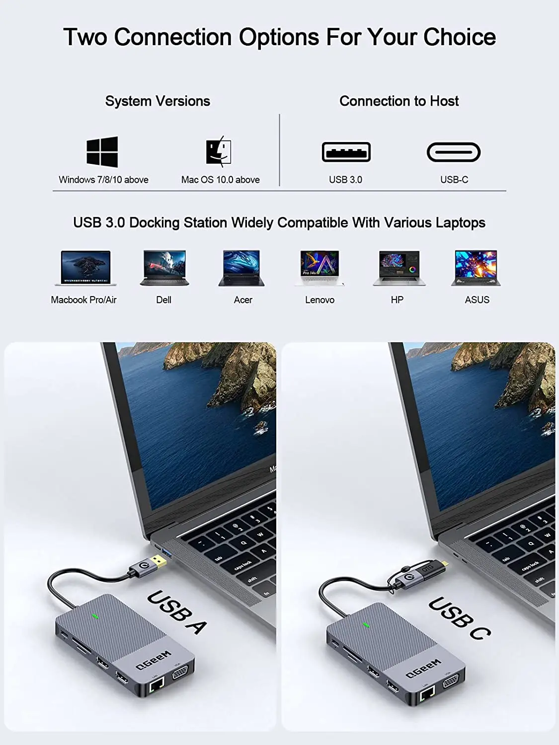 QGeeM Docking Station USB 3.0, - Smart Home Hub 2 recensione e prezzo